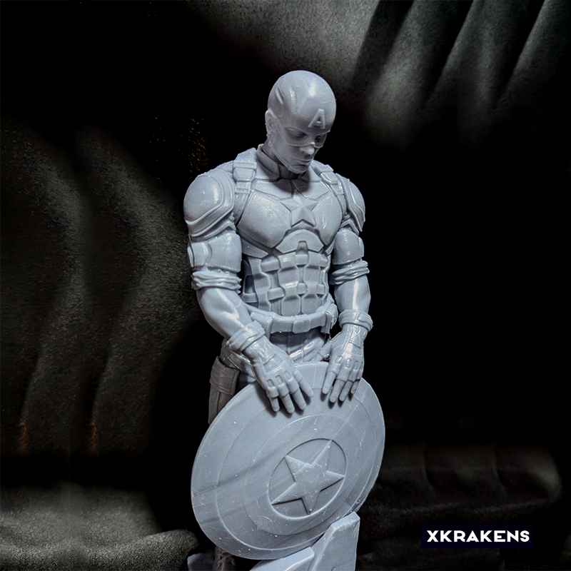 Captain America 3D printed model Captain America 3D printed model